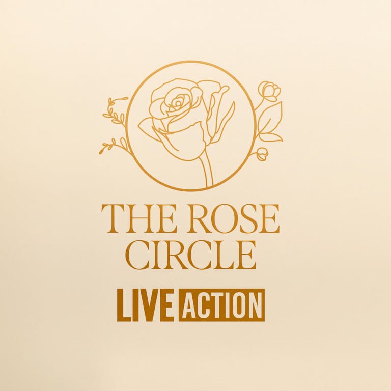 A hand drawn rose on gold background