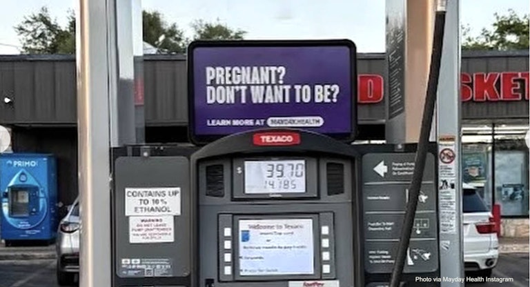 mayday health instagram gas station ad