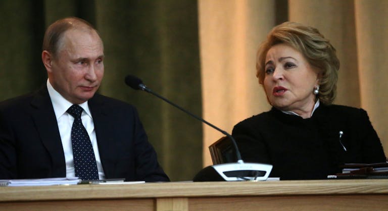 Russian President Vladimir Putin holds a meeting at Prosecutor General’s Office
