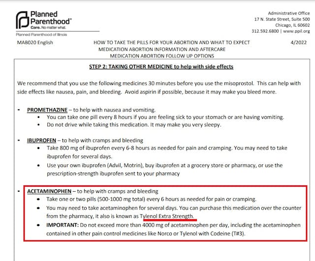 Planned Parenthood 2022 abortion pill guide