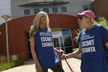 DENVER, CO - JULY 18: Volunteer escorts wait to assist incoming patients outside of the Planned Parenthood on July 18, 2019 in Denver, Colorado. With recent restrictions to abortions in other states Planned Parenthood has seen an increase in women coming to Colorado from out of state. Planned Parenthood's Colorado locations served women from 34 states last year and one in 10 abortions was for someone who crossed state lines. (Photo by Helen H. Richardson/MediaNews Group/The Denver Post via Getty Images) Volunteer escorts at Planned Parenthood”n
