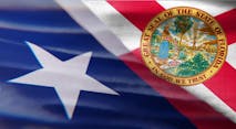 Texas and Florida flags