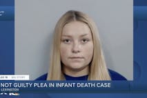 Screenshot: Lex 18 Screenshot of Laken Snelling, pleads not guilty in infant death case