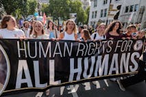 Photo: Mark Kerrison/In Pictures via Getty Images Anti-abortion campaigners take part in the March for Life on 6th September 2025 in London, United Kingdom. An amendment to the Crime and Policing Bill passed by the House of Commons on 17th June would decriminalise abortion in England and Wales if passed into law.