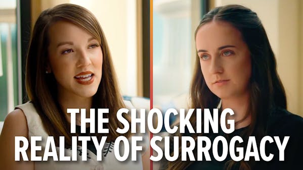 Emma Waters and Sami Parker, caption: the shocking reality of surrogacy