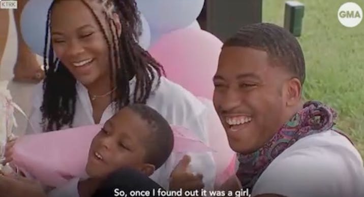 The Sherman Family celebrates their baby girl.