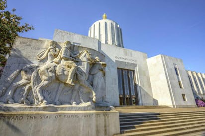 State Capital Building in Salem Oregon USA