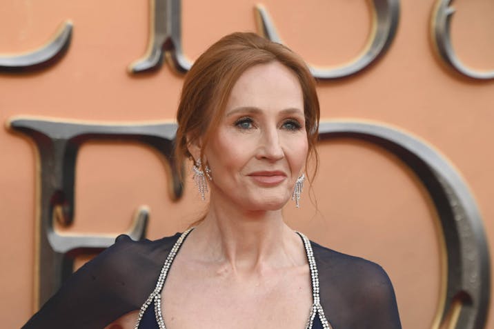 Photo by Stuart C. Wilson/Getty Images LONDON, ENGLAND - MARCH 29: J.K. Rowling arrives at the "Fantastic Beasts: The Secret of Dumbledore" world premiere at The Royal Festival Hall on March 29, 2022 in London, England.