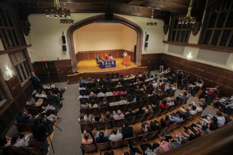 Photo: Live Action Lila Rose debates Frances Kissling at Yale