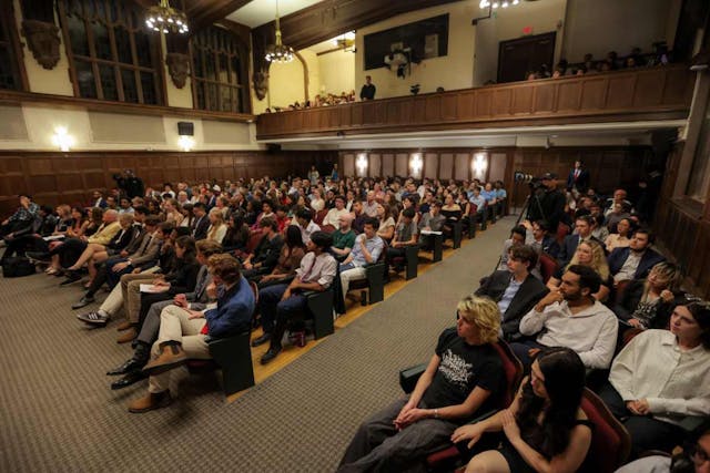 Photo: Live Action Crowd at Rose/Kissling debate at Yale