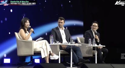 Charlie Kirk, Mina Kim, others at Build Up Korea