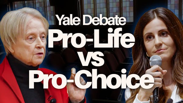 Frances Kissling, Lila Rose, caption: Yale Debate Pro-Life vs Pro-Choice
