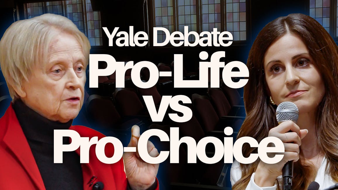Frances Kissling, Lila Rose, caption: Yale Debate Pro-Life vs Pro-Choice