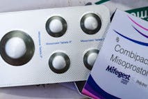 Mifepristone, also known as RU-486, is a medication typically used in combination with misoprostol to bring about a medical abortion during pregnancy and manage early miscarriage. A United States appeals court has ruled to restrict access to the abortion pill mifepristone, ordering a ban on telemedicine prescriptions and shipments of the drug by mail, this issue has created uproar in the USA, according to a report. It also limited its use to up to seven weeks of pregnancy, rather than 10. Mifepristone's availability remains unchanged for now, following an emergency order from the US Supreme Court in April preserving the status quo during the appeal. A Box of Mifepristone Pills photo was taken at a pharmacy in Tehatta, West Bengal; India on 18/08/2023.  (Photo by Soumyabrata Roy/NurPhoto via Getty Images)