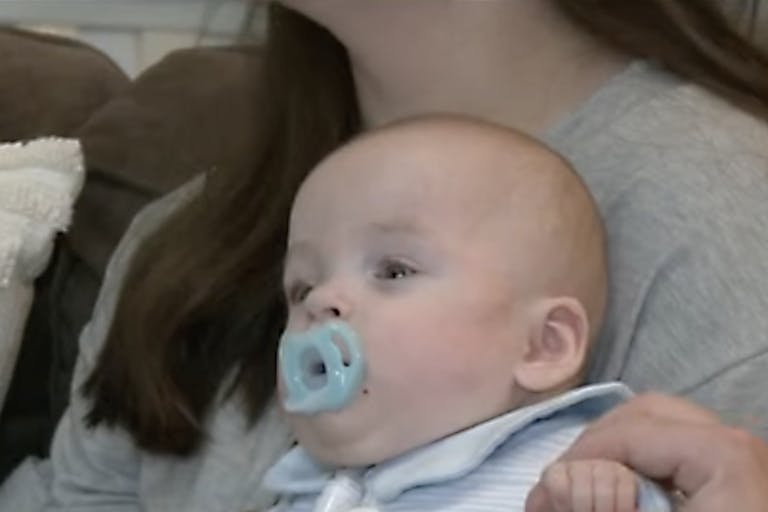 Screenshot: FOX 13 Gabriel Golden, preemie home from hospital