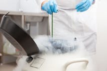 Photo: anamejia18/Getty Images Liquid nitrogen cryogenic tank at life sciences laboratory: Steam of nitrogen created from liquid nitrogen exposed to ambient temperatures
