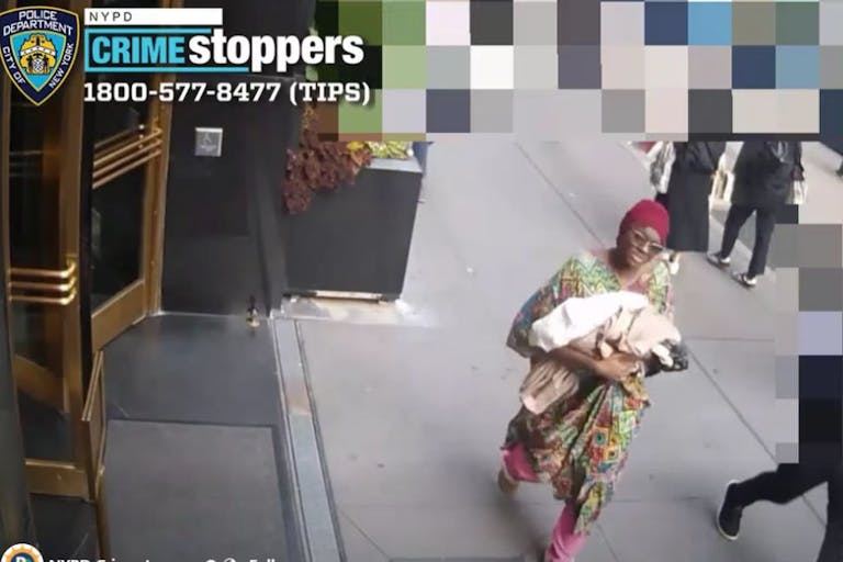 Photo: Screenshot NYPD CrimeStoppers Person of interest in NYC abandoned infant case