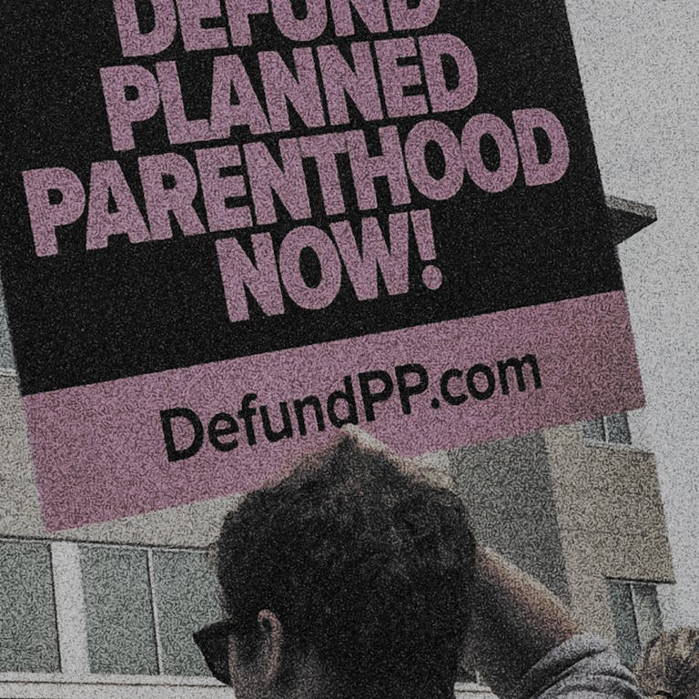 Defund planned parenthood sign