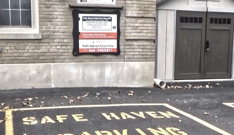 Wisconsin Safe Haven Baby Box at fire station