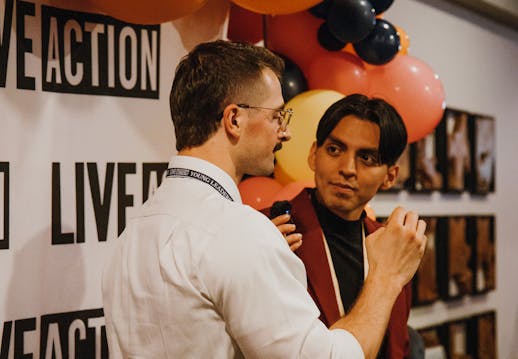 YLS Interview Franco interviewing a guest at YLS 2025