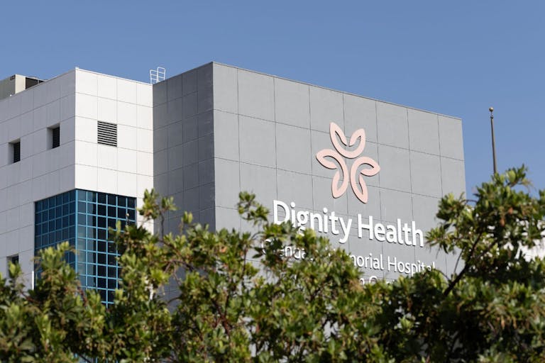 Photo: Luke Johnson / Los Angeles Times via Getty Images Glendale, CA - July 04: Dignity Health Hospital on Friday, July 4, 2025 in Glendale, CA.