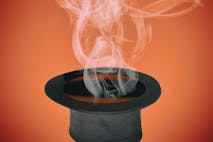 Photo: juankphoto via Getty Images/iStockphoto photograph of magic hat and smoke
