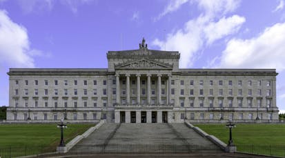 The Stormont Parliament Building in Belfast is the seat of the Northern Ireland Assembly