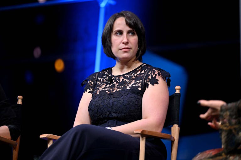 NEW YORK, NEW YORK - OCTOBER 22: Molly Duane speaks onstage at the 13th Annual New York Fundraising Gala hosted by Center for Reproductive Rights at Jazz at Lincoln Center on October 22, 2024 in New York City.