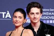 Photo: Daniele Venturelli/WireImage via Getty Images ROME, ITALY - MAY 07: Kylie Jenner and Timothée Chalamet attend the red carpet during the 70th David Di Donatello at Cinecitta Studios on May 07, 2025 in Rome, Italy.