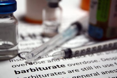 Barbiturate is a drug that acts as a central nervous system depressant, and can, therefore, produce a wide spectrum of effects, from mild sedation to total anesthesia. Barbiturates are still in use for various purposes: in general anesthesia, epilepsy, treatment of acute migraines or cluster headaches, euthanasia, capital punishment, and assisted suicide.