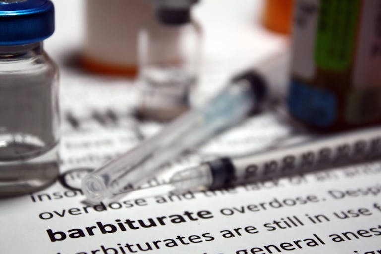 Barbiturate is a drug that acts as a central nervous system depressant, and can, therefore, produce a wide spectrum of effects, from mild sedation to total anesthesia. Barbiturates are still in use for various purposes: in general anesthesia, epilepsy, treatment of acute migraines or cluster headaches, euthanasia, capital punishment, and assisted suicide.