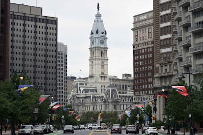 The City Hall building pictured in Philadelphia on June 27, 2025. (Photo by Juan MABROMATA / AFP) (Photo by JUAN MABROMATA/AFP via Getty Images)