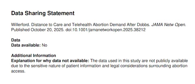 Telehealth Abortion Post Dobbs Study