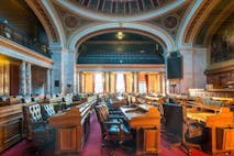 Photo: benedek/Getty Images The Wisconsin Assembly Chambers in the Wisconsin State Capitol building in Madison, Wisconsin, USA.