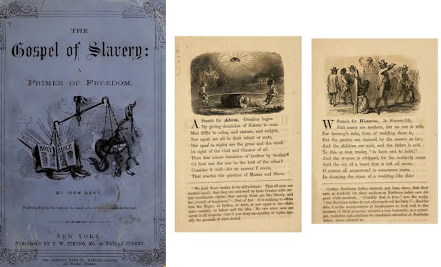 Gospel of Slavery used alphabet to teach anti-slavery views