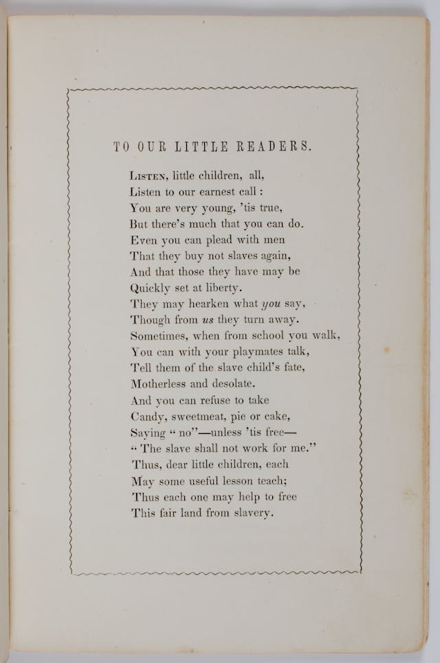 Courtesy, American Antiquarian Society (Creative Commons License) Anti-Slavery Alphabet to our little readers (Image: American Antiquarian Society)