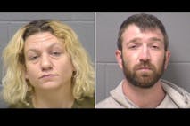 Mugshots for Nicole Pokrzywa and William Cosmen