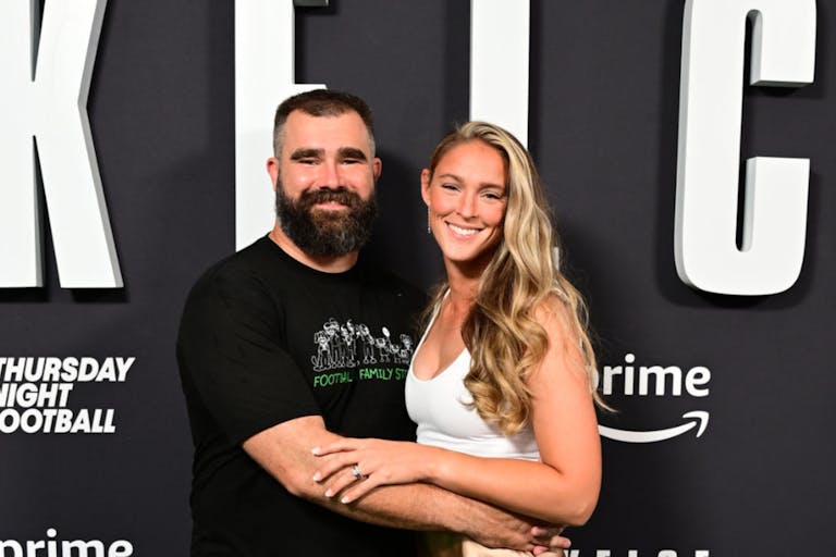 Photo: Lisa Lake/Getty Images PHILADELPHIA, PENNSYLVANIA - SEPTEMBER 08: (L-R) Jason Kelce and Kylie Kelce attend Thursday Night Football Presents The World Premiere of "Kelce" on September 08, 2023 in Philadelphia, Pennsylvania. (Photo by Lisa Lake/Getty Images for Prime Video)