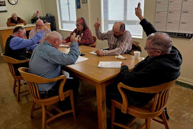 Photo: Motley County Judge and Commissioners unanimously vote to adopt the Sanctuary County for the Unborn Ordinance. (Mark Lee Dickson) Motley County TX 2