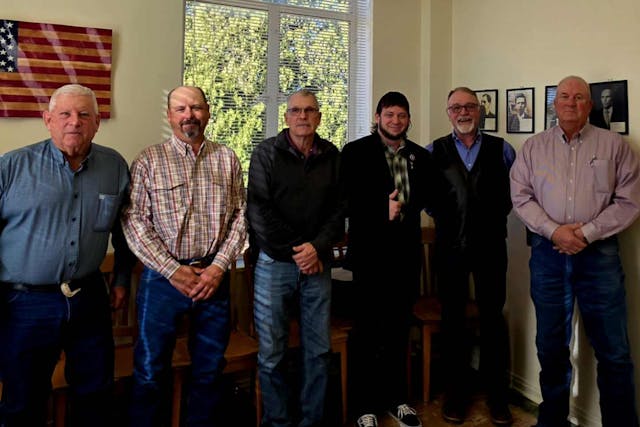 Photo: SCFTU Founder Mark Lee Dickson with Motley County Judge Jim Meador and Commissioners Douglass Campbell, Roegan Cruse, Franklin Jameson, and Timmy Brooks. Photo courtesy of Mark Lee Dickson