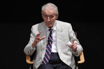 NEW YORK - JUNE 24: Film subject Dr. Jack Kevorkian takes part in a Q&A following the HBO Documentary Screening Of "Kevorkian" at HBO Theater on June 24, 2010 in New York City.