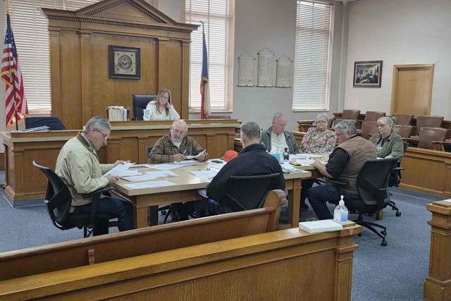 Photo: The Crosby County Judge and Commissioners unanimously vote to adopt the Sanctuary County for the Unborn Ordinance. (Mark Lee Dickson) Crosby County, TX vote