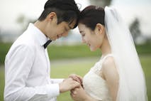 Intimate bride and bridegroom - South Korea