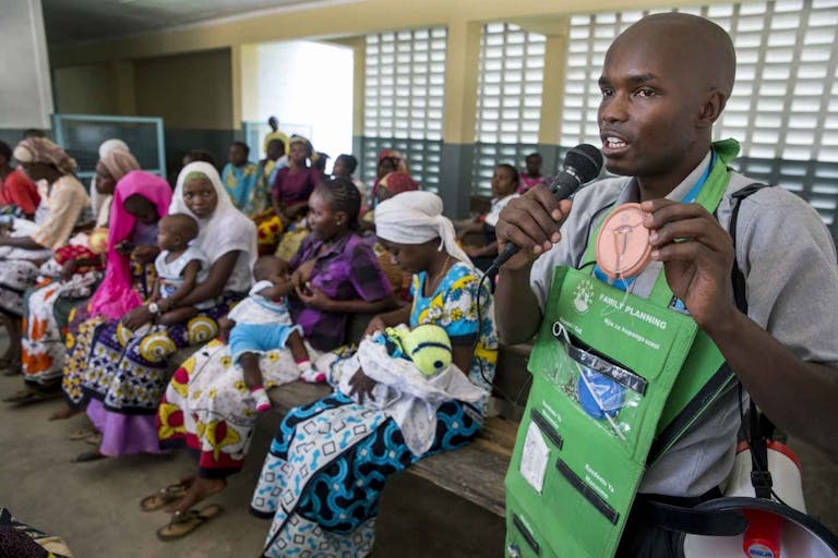 Photo: Jonathan Torgovnik for The Hewlett Foundation/Reportage by Getty Images RABAI, KENYA - JUNE 16: A mobile clinical outreach team from Marie Stopes, a specialised sexual reproductive health and family planning organization on a site visit to Rabai hospital a rural area in the coastal region of Kenya... June 16, 2014 in Rabai, Kenya.