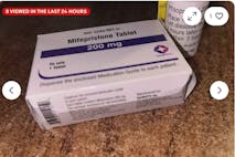 Photo: The Women Emergency Queen eBay Image shows a box of mifepristone for sale on eBay.