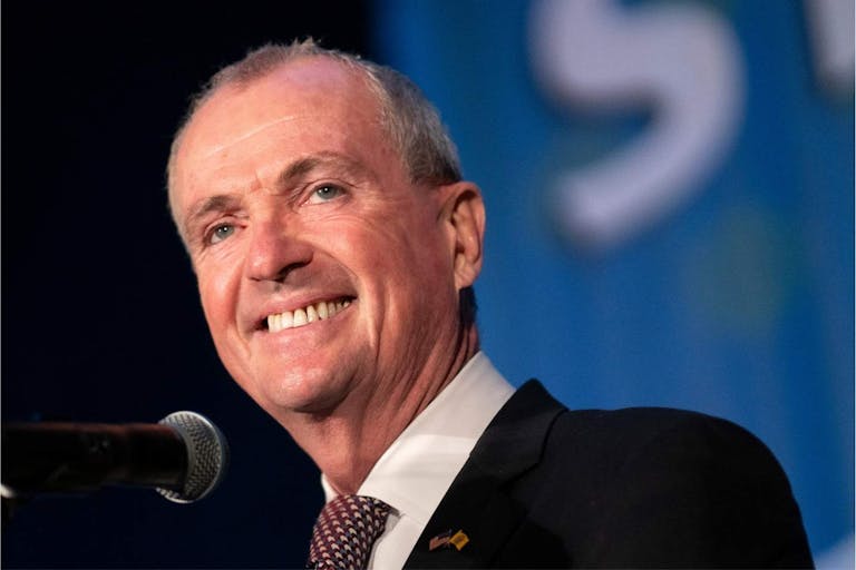 Photo: Eduardo Munoz Alvarez/Getty Images ASBURY PARK, NJ - NOVEMBER 03: New Jersey Governor Phil Murphy delivers a victory speech to supporters at Grand Arcade at the Pavilion on November 3, 2021 in Asbury Park, New Jersey. Murphy's narrow victory over Republican gubernatorial candidate Jack Ciattarelli makes him the first Democratic New Jersey governor in more than four decades to win reelection.