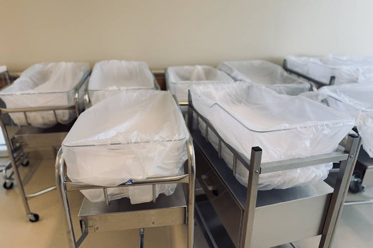 Photo: Douglas Rissing/Getty Images pregnancy birth center bassinets