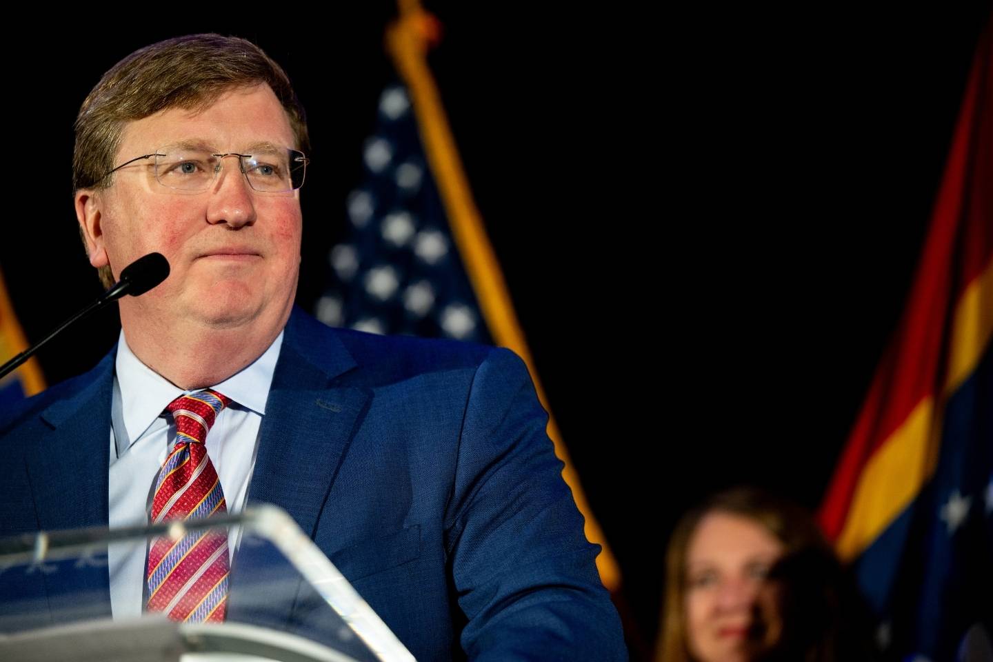Mississippi Governor Tate Reeves who signed House Bill 1613 banning the distribution of abortion inducing drugs in the state