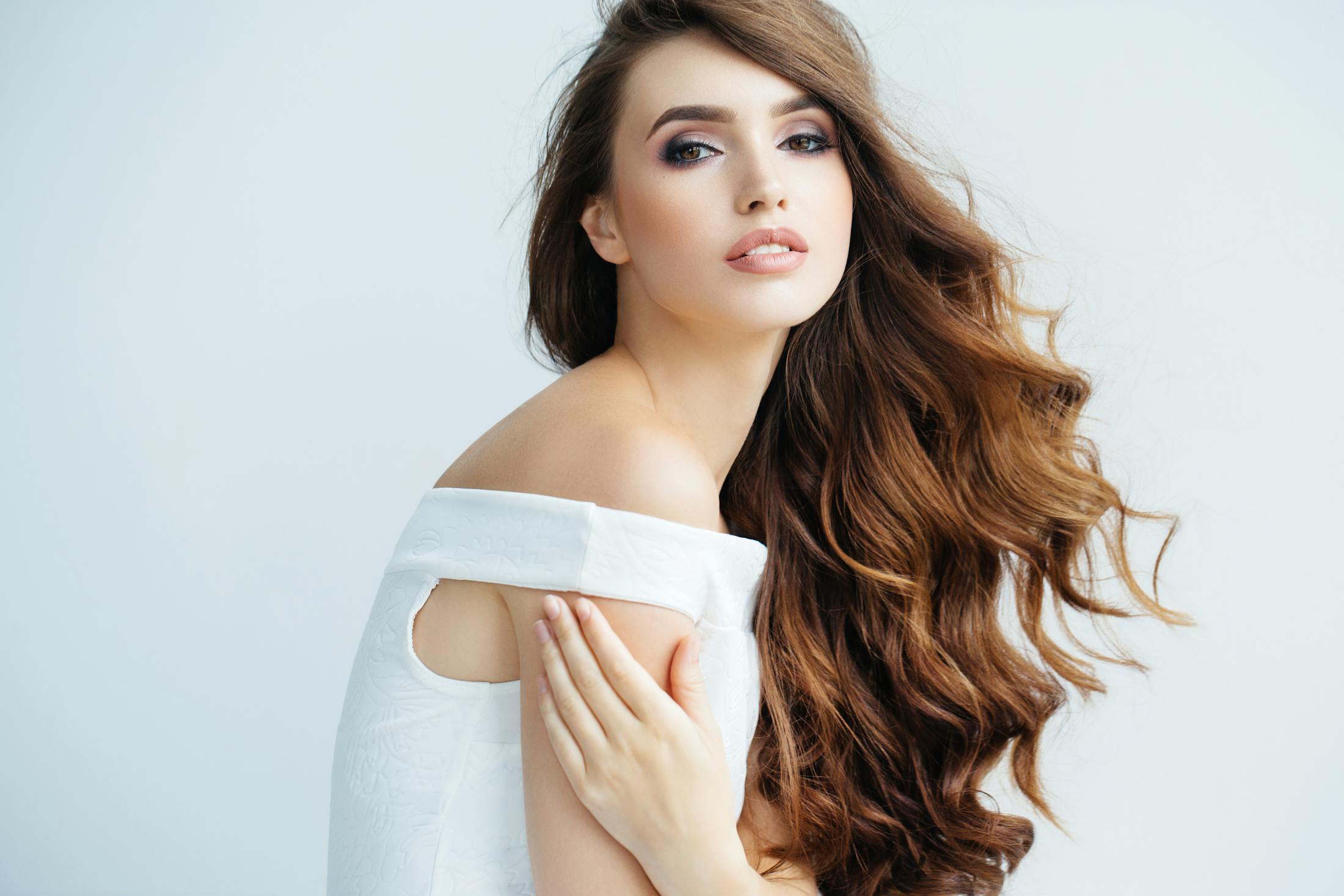 Woman with Clean even skin