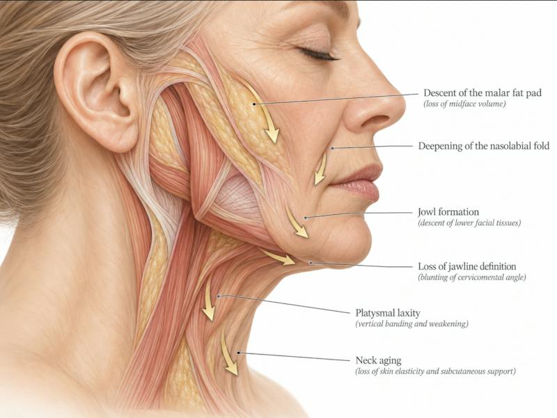 Diagram of part of face